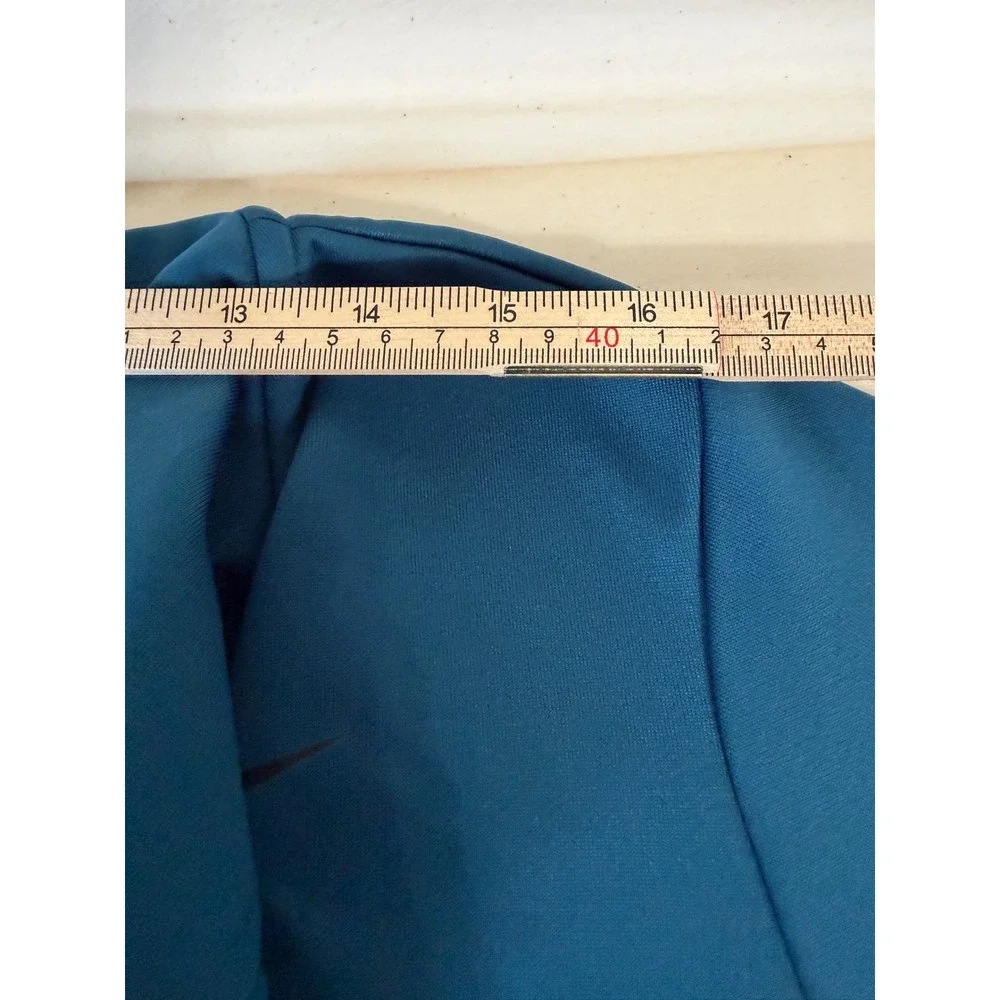 Nike Dri-FIT Full Zip Hoodie Teal Blue Mens Large Athletic Training Sweatshirt